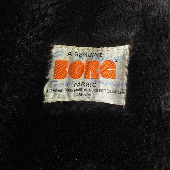 Vintage Fleur de Lys Leather Jacket Medium Short Faux Fur Collar Fight Club Pimp - Picture 6 of 12